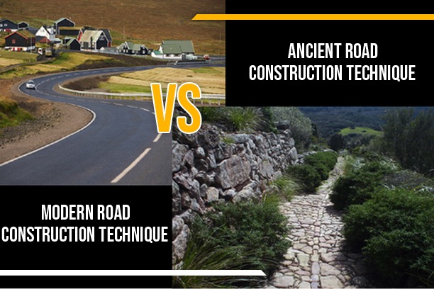 Ancient and modern road construction