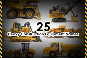 25 Heavy Construction Equipment Names