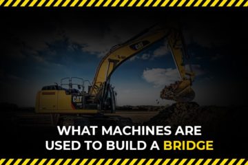 Machine used to build a bridge