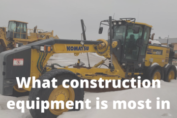 what construction equipment is most in demand