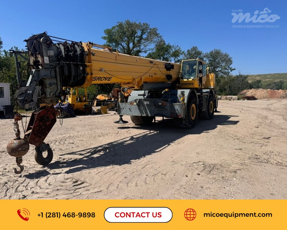 Used 2007 Grove RT890E Rough Terrain Crane for Sale in HOUSTON, TEXAS