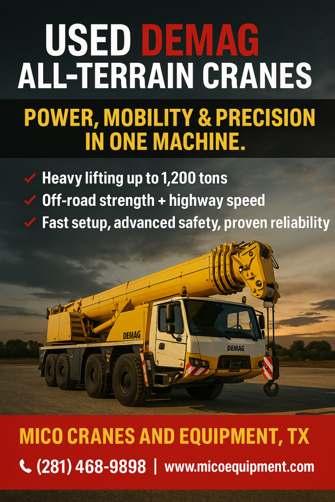 DEMAG All Terrain Crane for Sale in Houston, TX