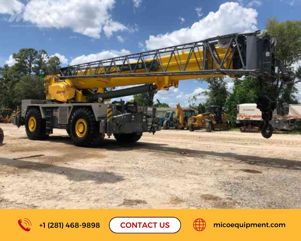 Used Grove Rough Terrain Crane for Sale in HOUSTON, TEXAS