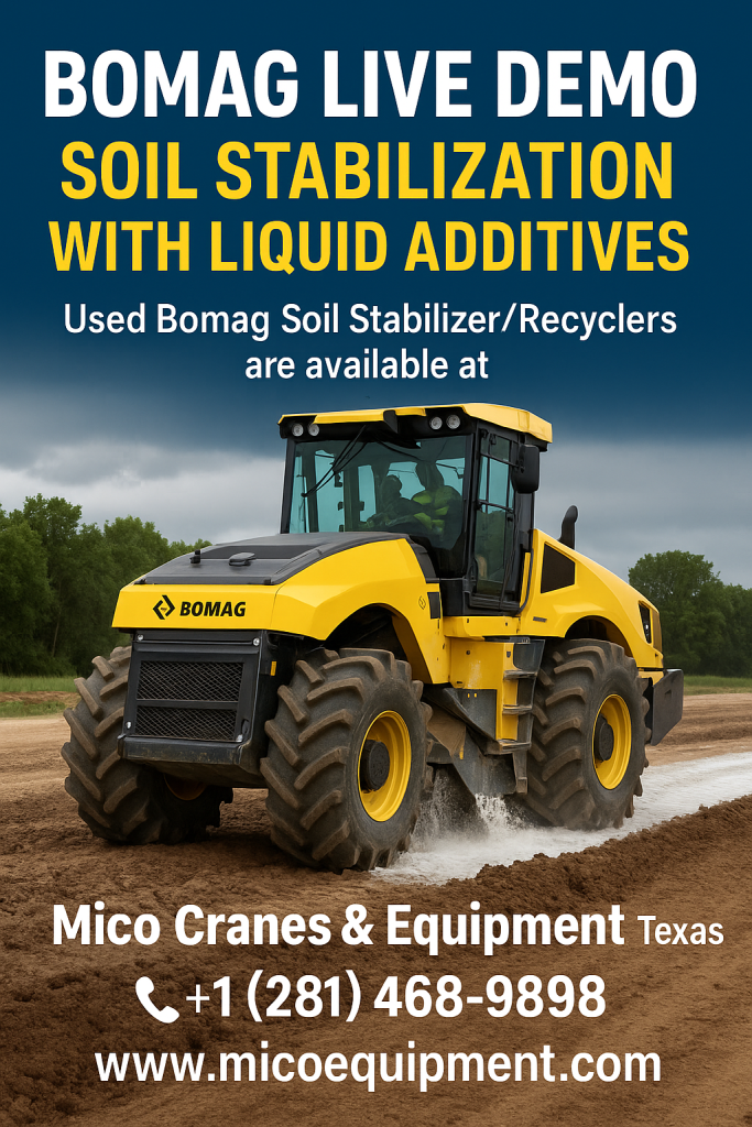 Soil Stabilization with Liquid Additives Bomag Live Demo