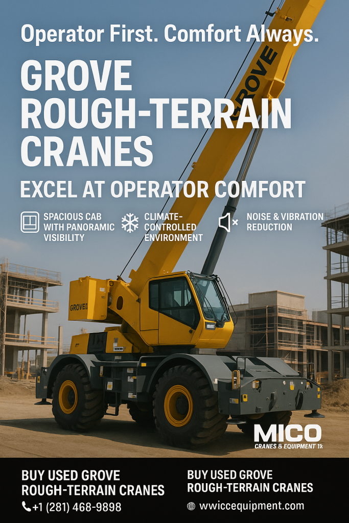 Grove Rough-Terrain Cranes: Excel at Operator Comfort