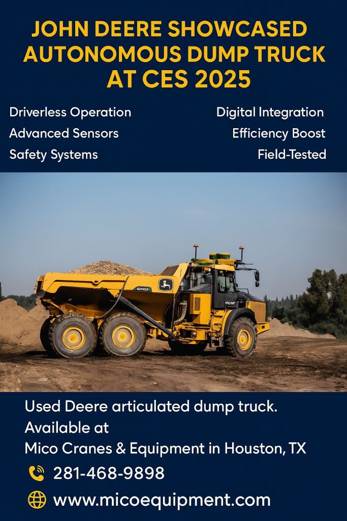 John Deere Showcased Autonomous Dump Truck at CES