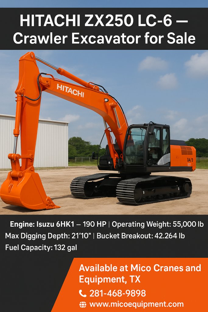 HITACHI ZX250 LC-6 Crawler Excavators for Sale