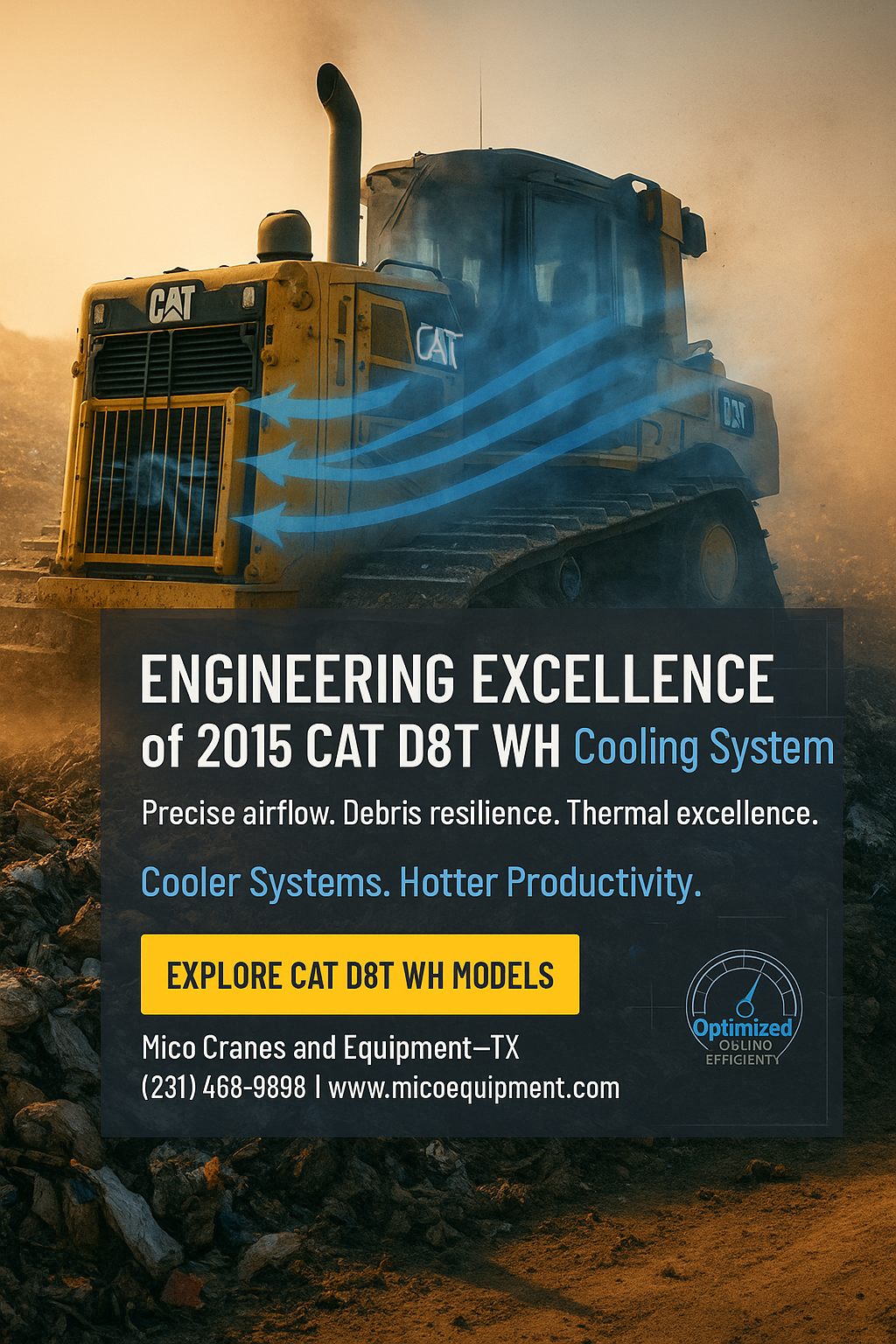 Engineering Excellence of the 2015 CAT D8T WH Cooling System