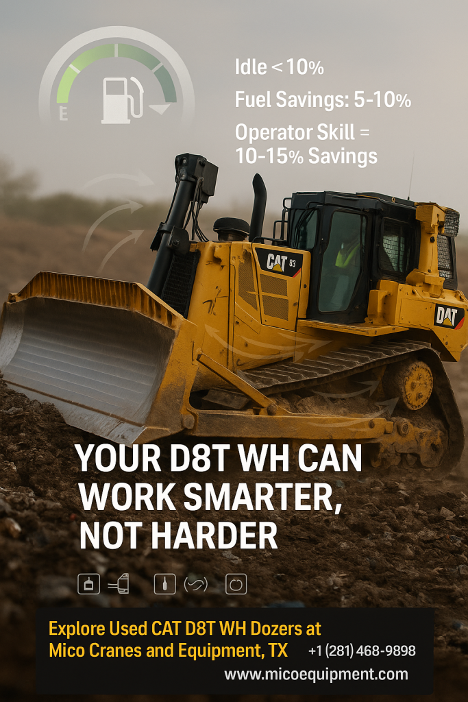 Fuel Efficiency Practices for 2015 D8T WH Crawler Dozer