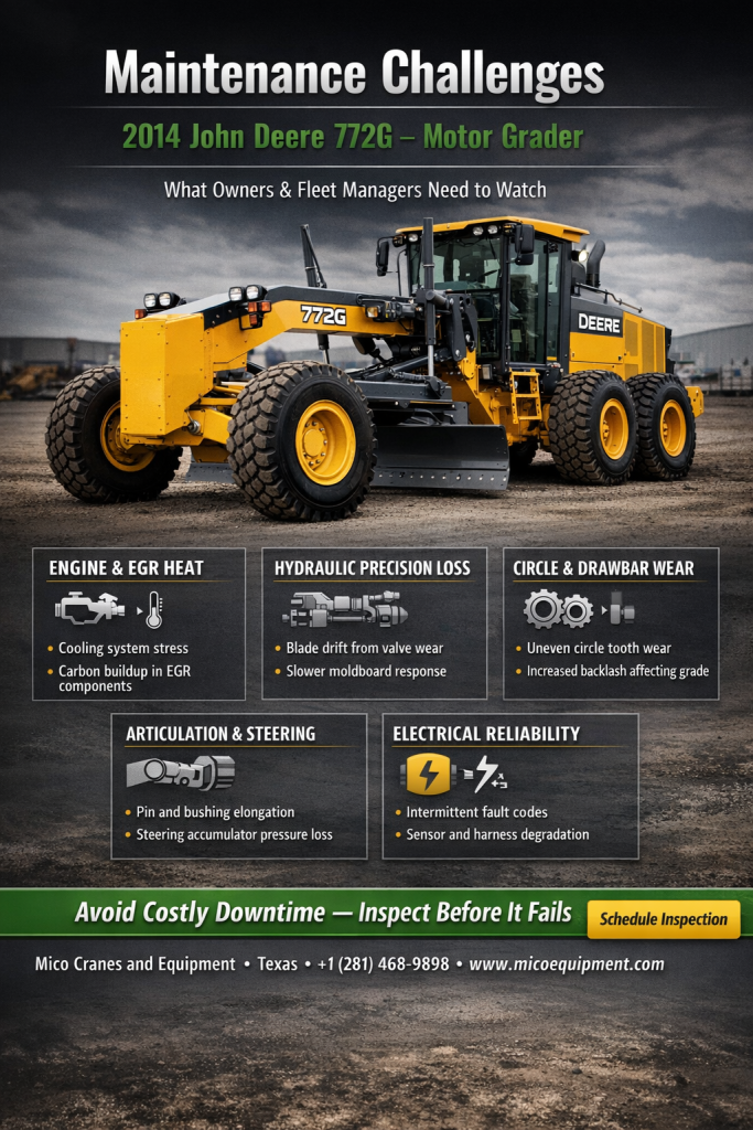 John Deere 772G Motor Grader Maintenance