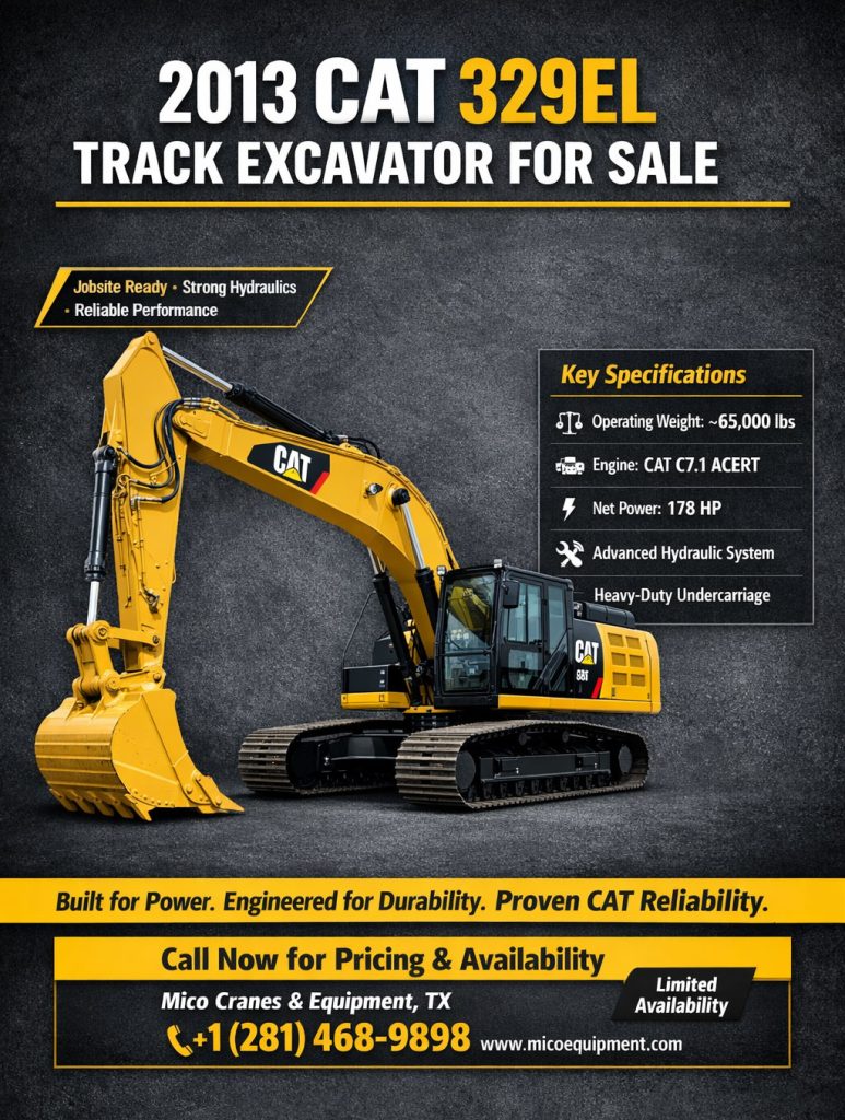 2013 CAT 329EL Track Excavator for Sale
