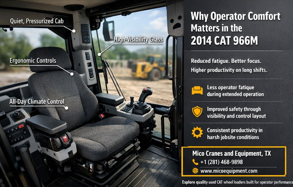Operator Comfort Matters in the 2014 CAT 966M