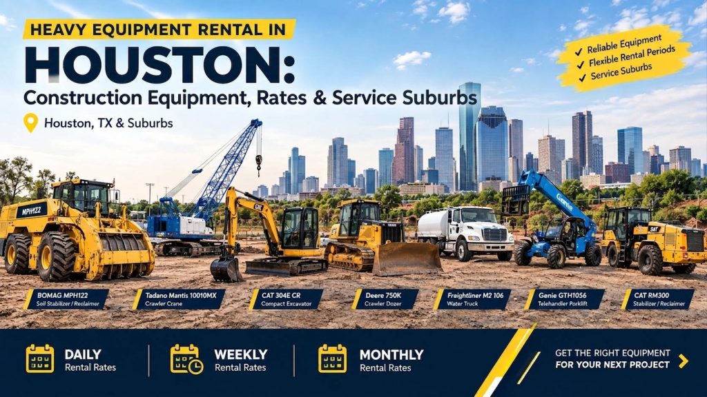 Equipment Rental Service Areas Around Houston