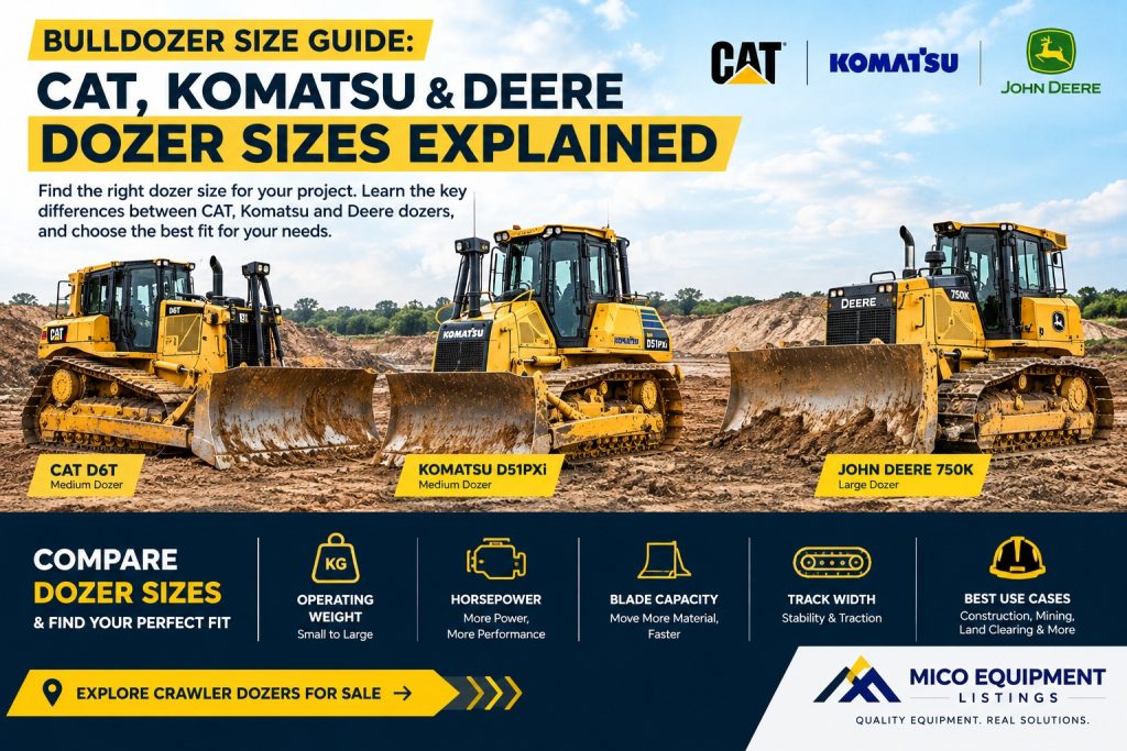 Dozers for sale CAT, Komatsu & John Deere Dozer