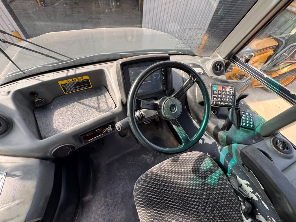 John Deere 410E Articulated Dump Truck Steering Wheel Interior Cabin